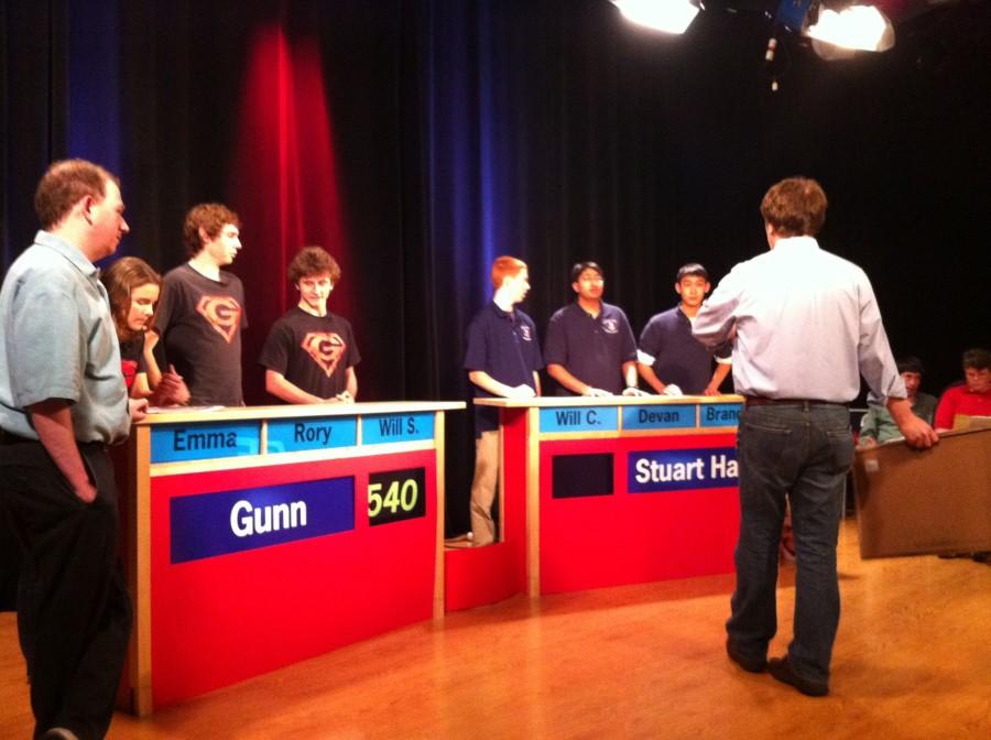 Stuart Hall Quiz Bowl Team competes against Gunn Academy