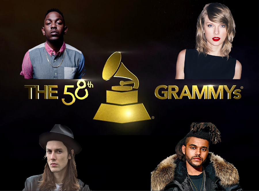 The 58th Grammy Awards
will be televised on February 15th.
