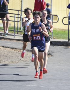 Reese Leading the Knights at the XC Mariner Invite




