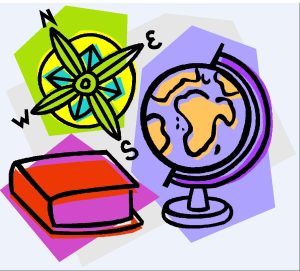 Colorful school subject clipart