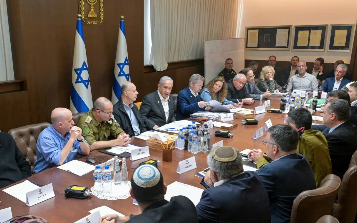 Israel's President, Benjamin Netanyahu, convenes his security cabinet to vote on a Gaza ceasefire deal on January 17th. This ceasefire will last for six weeks. Its aims are to release hostages on both sides and to end the Israeli occupation of the Gaza Strip. 