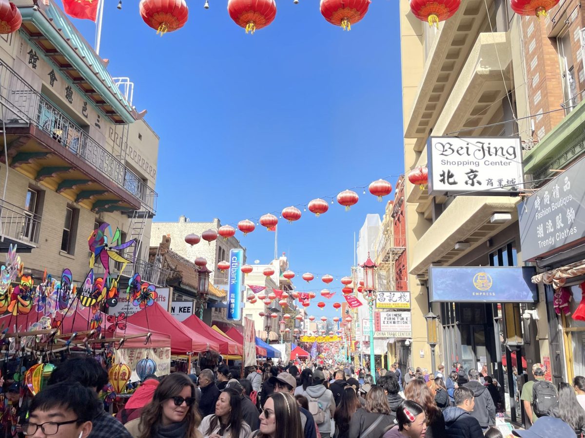 View of Grant Avenue in San Francisco's Chinatown.