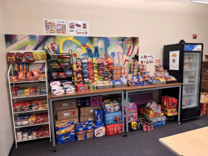 Selection of snacks in the DSCO. The store officially opened the week of October 13th. 