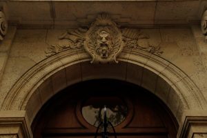Carved faces adorn the facade of Jeffrey Epstein's home in the Manhattan borough of New York City, New York, U.S., July 18, 2019. REUTERS/Lucas Jackson